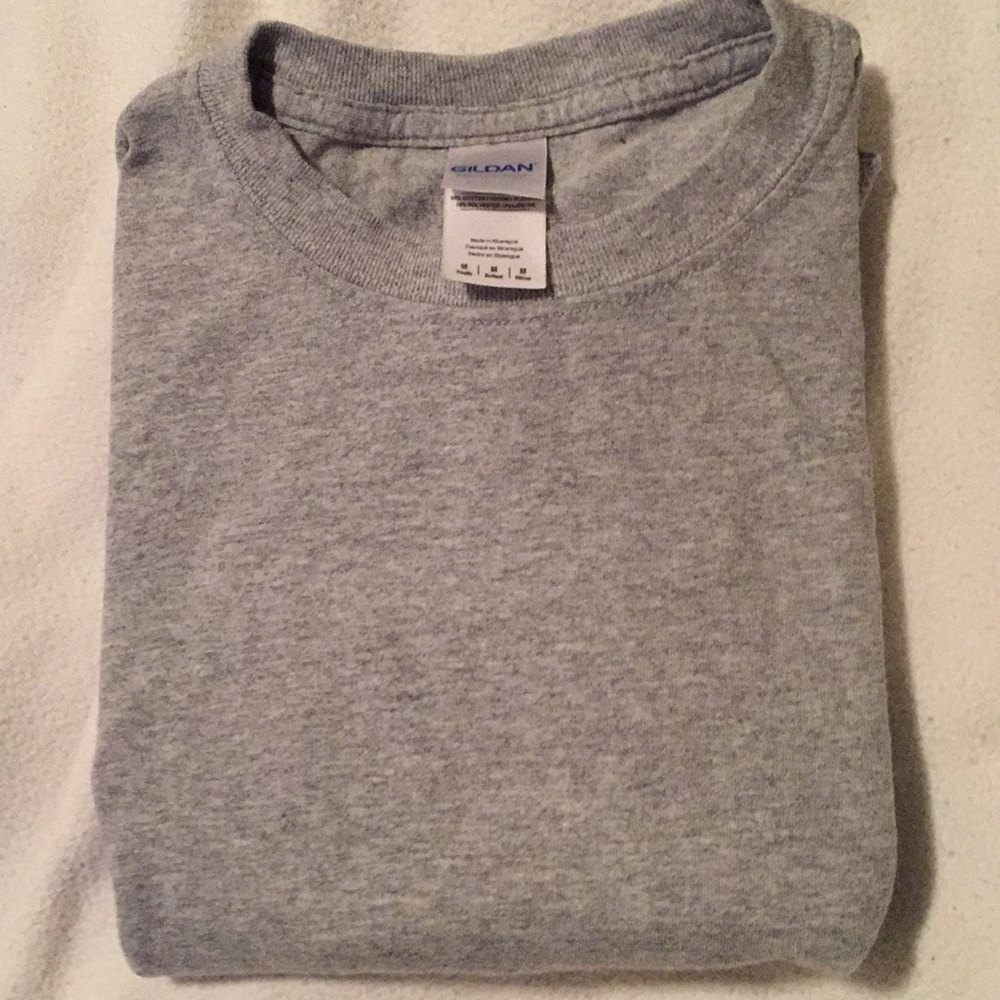 Boys gray short sleeve T-shirt